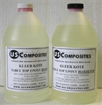 Clear Epoxy Table Top Coating, 2 GALLONS TOTAL Clear Epoxy Table Top Coating, 2 GALLONS TOTAL